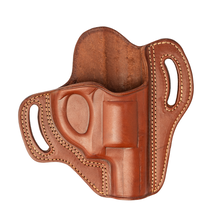 Cargar imagen en el visor de la galería, Cardini - Funda para panqueques OWB con dos ranuras para revólveres de punta chata