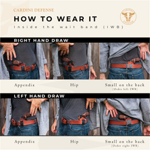 Load image into Gallery viewer, Cardini Zorro Series Inside the Waistband Leather Holster - Snub Nose Revolver