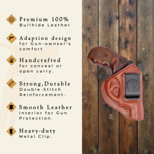 Load image into Gallery viewer, Cardini Zorro Series Inside the Waistband Leather Holster - Snub Nose Revolver