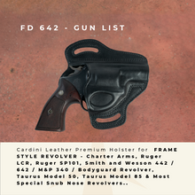 Cargar imagen en el visor de la galería, Cardini - Funda para panqueques OWB con dos ranuras para revólveres de punta chata