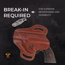 Cargar imagen en el visor de la galería, Cardini - Funda para panqueques OWB con dos ranuras para revólveres de punta chata
