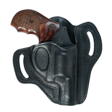 Cargar imagen en el visor de la galería, Cardini - Funda para panqueques OWB con dos ranuras para revólveres de punta chata