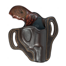 Cargar imagen en el visor de la galería, Cardini - Funda para panqueques OWB con dos ranuras para revólveres de punta chata