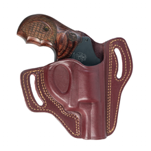 Cargar imagen en el visor de la galería, Cardini - Funda para panqueques OWB con dos ranuras para revólveres de punta chata