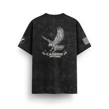 Load image into Gallery viewer, Cardini Defense “Guardian Flight” Eagle Graphic Tee – Men’s Vintage Tactical Shirt, 60/40 Cotton-Poly Blend