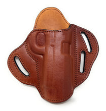 Cargar imagen en el visor de la galería, Funda para cinturón estilo panqueque Cardini con 3 ranuras, tamaño completo - Liquidación