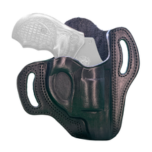 Cargar imagen en el visor de la galería, Funda tipo panqueque Cardini OWB de dos ranuras para revólveres de punta chata - Liquidación