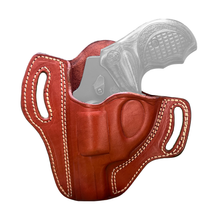 Cargar imagen en el visor de la galería, Funda tipo panqueque Cardini OWB de dos ranuras para revólveres de punta chata - Liquidación
