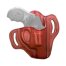 Cargar imagen en el visor de la galería, Funda tipo panqueque Cardini OWB de dos ranuras para revólveres de punta chata - Liquidación