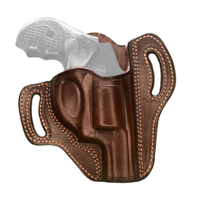 Cargar imagen en el visor de la galería, Funda tipo panqueque Cardini OWB de dos ranuras para revólveres de punta chata - Liquidación