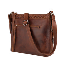 Load image into Gallery viewer, CONCEALED CARRY CROSSBODY PURSE FOR WOMEN - "FAITH" LEATHER CROSSBODY