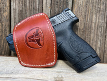 Load image into Gallery viewer, Cardini Leather IWB / OWB Universal Belt Slide Holster | Ambidextrous Leather Holster