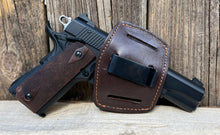 Load image into Gallery viewer, Cardini Leather IWB / OWB Universal Belt Slide Holster | Ambidextrous Leather Holster