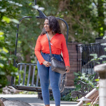 Cargar imagen en el visor de la galería, BANDOLERA OCULTA "EMERY" CON CARTERA SLIM RFID