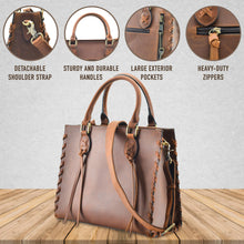 Load image into Gallery viewer, CONCEALED CARRY "EMMA" LEATHER SATCHEL