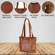 Load image into Gallery viewer, CONCEALED CARRY "PEYTON" LEATHER TOTE FOR WOMEN