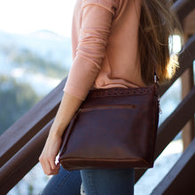 Load image into Gallery viewer, CONCEALED CARRY CROSSBODY PURSE FOR WOMEN - "FAITH" LEATHER CROSSBODY