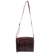 Load image into Gallery viewer, CONCEALED CARRY "BRYNN" ARCHED LEATHER CROSSBODY