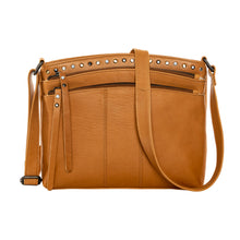 Load image into Gallery viewer, CONCEALED CARRY "BRYNN" ARCHED LEATHER CROSSBODY