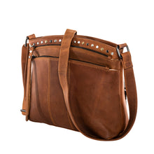Load image into Gallery viewer, CONCEALED CARRY "BRYNN" ARCHED LEATHER CROSSBODY