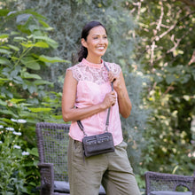 Load image into Gallery viewer, CONCEALED CARRY "MILLIE" LEATHER CROSSBODY ORGANIZER - SMALL