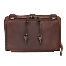 Load image into Gallery viewer, CONCEALED CARRY "MILLIE" LEATHER CROSSBODY ORGANIZER - SMALL