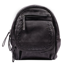 Load image into Gallery viewer, CONCEALED CARRY RFID "DAISY" LEATHER BACKPACK