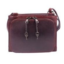 Load image into Gallery viewer, CONCEALED CARRY "RAELYNN" BUFFALO LEATHER CROSSBODY RFID ORGANIZER