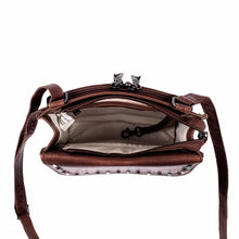 Load image into Gallery viewer, CONCEALED CARRY "RAELYNN" BUFFALO LEATHER CROSSBODY RFID ORGANIZER