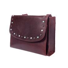 Load image into Gallery viewer, CONCEALED CARRY "RAELYNN" BUFFALO LEATHER CROSSBODY RFID ORGANIZER