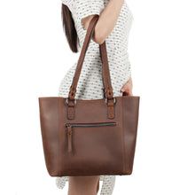 Load image into Gallery viewer, CONCEALED CARRY "MADDIE" LEATHER TOTE