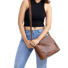 Load image into Gallery viewer, CONCEALED CARRY "LYDIA" LEATHER CROSSBODY