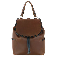 Load image into Gallery viewer, CONCEALED CARRY "ALLIE" LEATHER BACKPACK