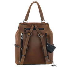 Load image into Gallery viewer, CONCEALED CARRY "ALLIE" LEATHER BACKPACK