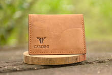 Cargar imagen en el visor de la galería, Cardini Leather Handmade Wallet – Rustic Tan