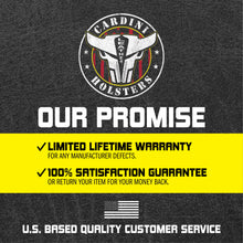 Cargar imagen en el visor de la galería, Serie Cardini Zorro dentro de la funda de cuero de la cintura