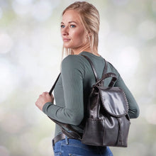 Load image into Gallery viewer, CONCEALED CARRY "ALLIE" LEATHER BACKPACK