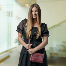 Load image into Gallery viewer, CONCEALED CARRY "AMELIA" LEATHER CROSSBODY