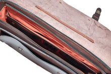 Cargar imagen en el visor de la galería, Cardini Leather Bag Coffee Open