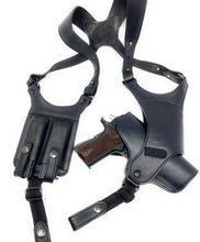 Load image into Gallery viewer, cardini shoulder holster black with mag