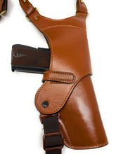 Load image into Gallery viewer, Clearance - Cardini Shoulder Holster - Premium Leather - for Glock 17, 22, 31, Sig Sauer P220, P226, P227, and Full Sized 1911's and Other Like Sized Handguns