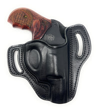 Cargar imagen en el visor de la galería, Cardini - Funda para panqueques OWB con dos ranuras para revólveres de punta chata 
