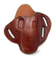 Load image into Gallery viewer, Cardini 3 Slot Pancake Style Belt Holster Full Sized - Clearance

