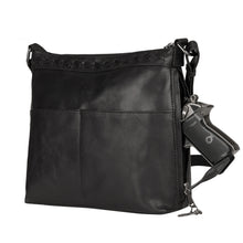 Load image into Gallery viewer, CONCEALED CARRY CROSSBODY PURSE FOR WOMEN - &quot;FAITH&quot; LEATHER CROSSBODY
