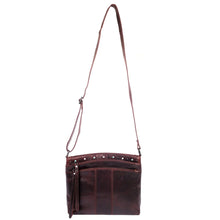 Load image into Gallery viewer, CONCEALED CARRY &quot;BRYNN&quot; ARCHED LEATHER CROSSBODY
