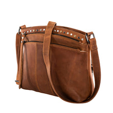 Load image into Gallery viewer, CONCEALED CARRY &quot;BRYNN&quot; ARCHED LEATHER CROSSBODY
