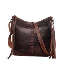 Load image into Gallery viewer, CONCEALED CARRY PURSE &quot;BLAKE&quot; SCOOPED LEATHER CROSSBODY
