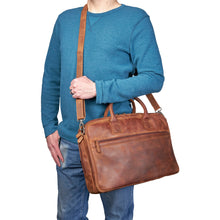 Load image into Gallery viewer, CONCEALED CARRY &quot;HAYDEN&quot; LEATHER COMPUTER BRIEFCASE WITH RFID ORGANIZER
