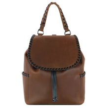 Load image into Gallery viewer, CONCEALED CARRY &quot;ALLIE&quot; LEATHER BACKPACK
