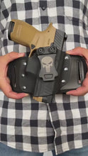 Load and play video in Gallery viewer, Cardini Leather IWB/OWB Kydex Holster with Mesh Back - Conejo Series
